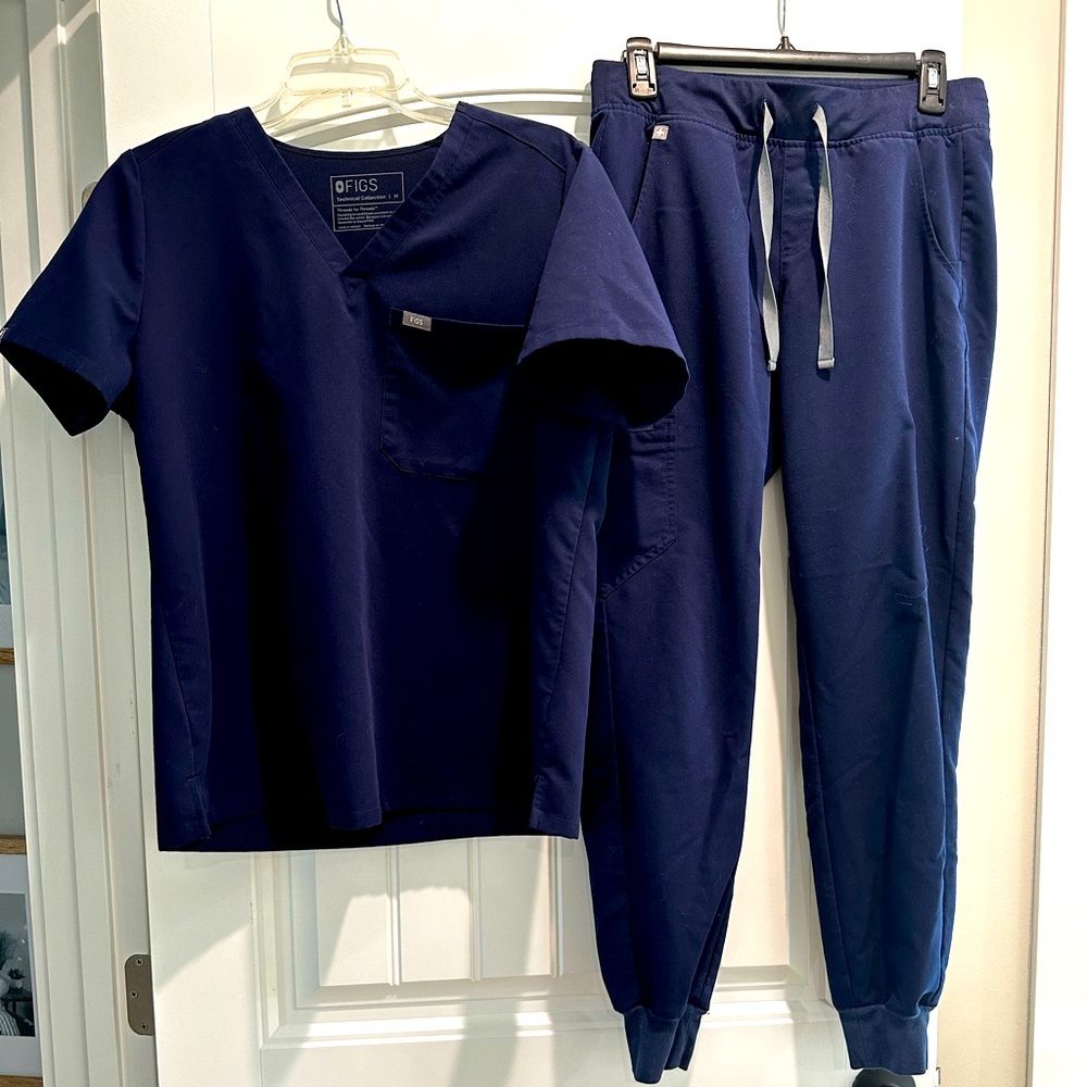 Figs set- navy blue